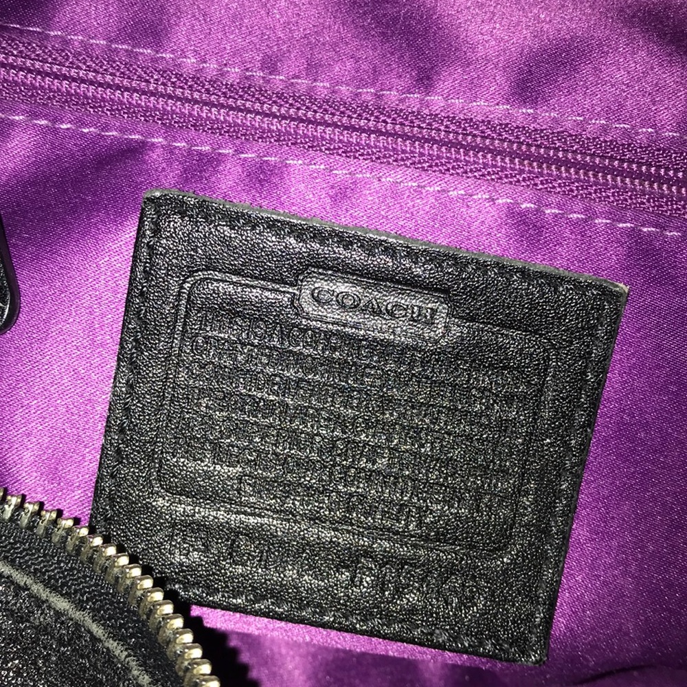 Black Coach Purse - Picture 3 of 6